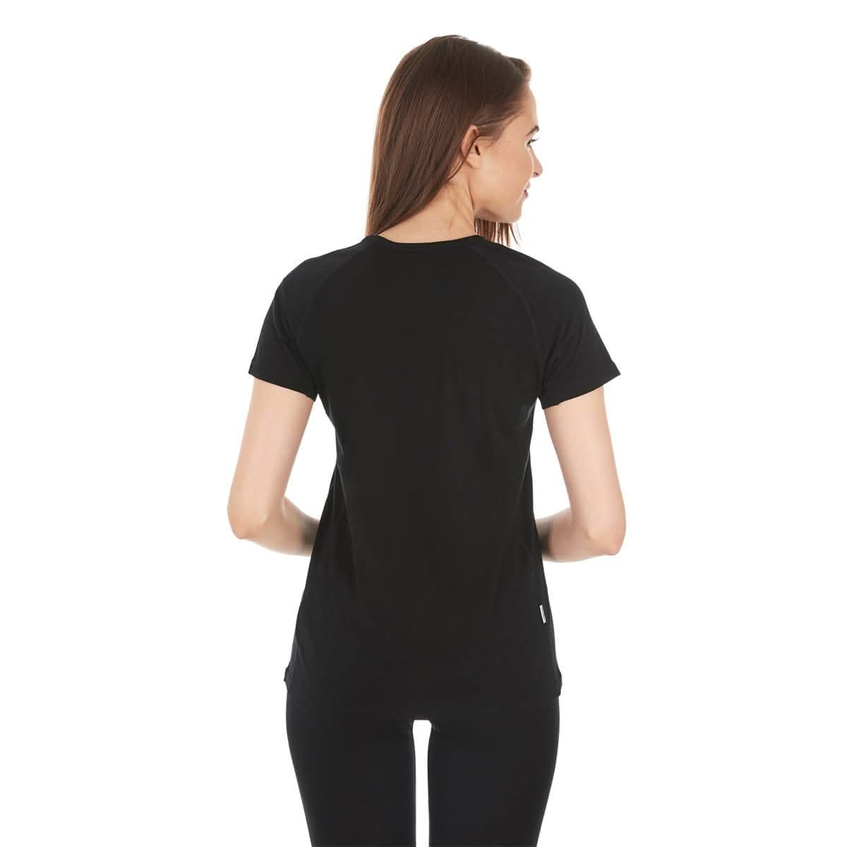 Women's Microweight Wool V-Neck T-Shirt – Breathable Athletic Top