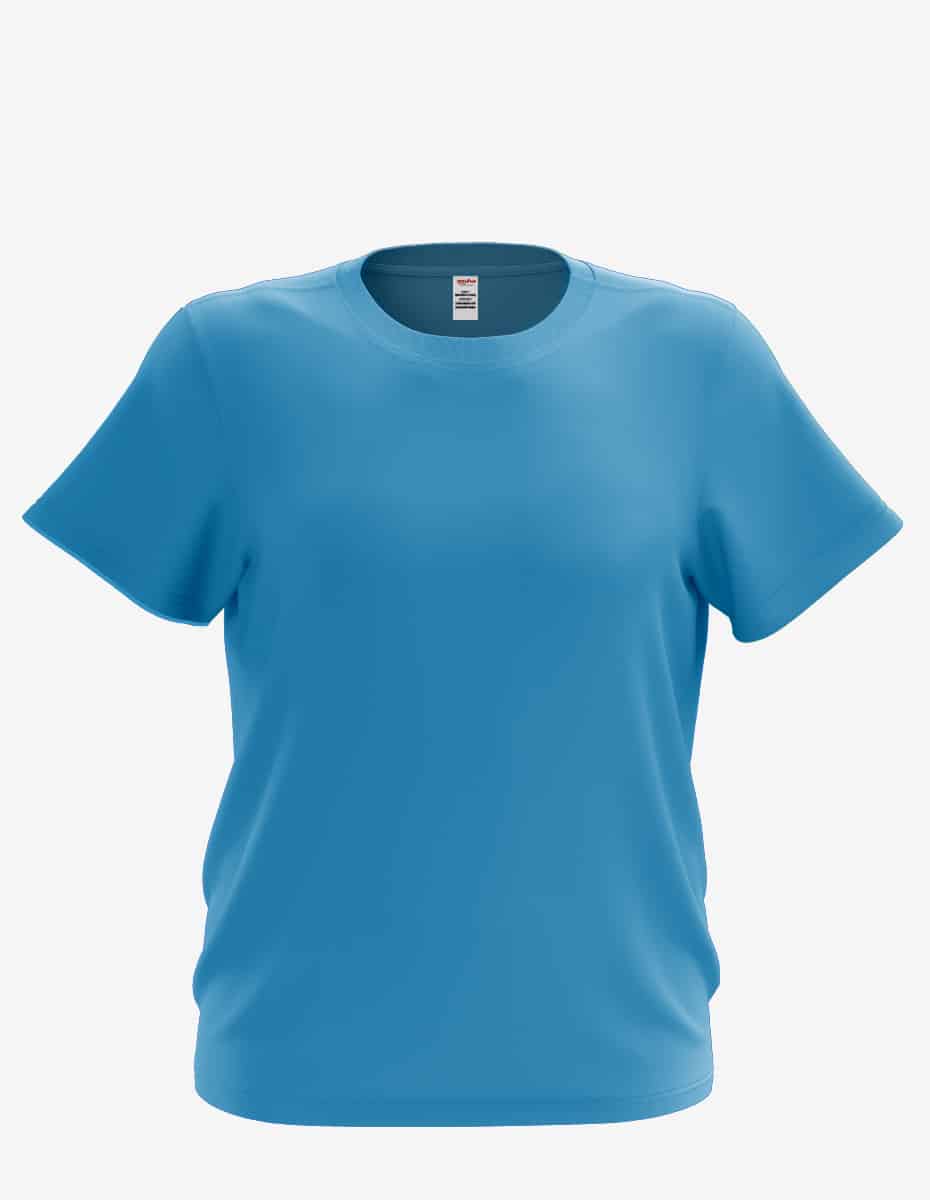 Kid's Basic Crew Neck T-Shirt Soft Cotton Blend Solid Color Tee - Image 2