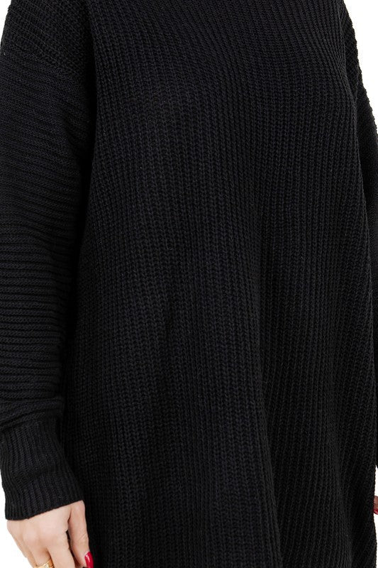 Women's Fashion Sweater Dress Knit Long Sleeve Casual Dress