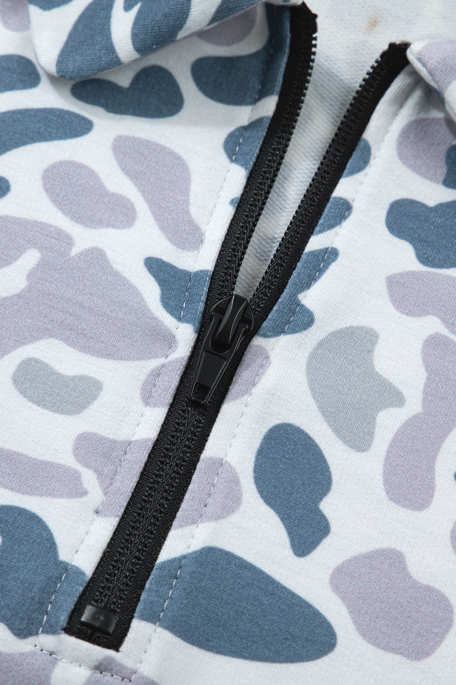 Abstract Polo Zip Shirt & Shorts Set