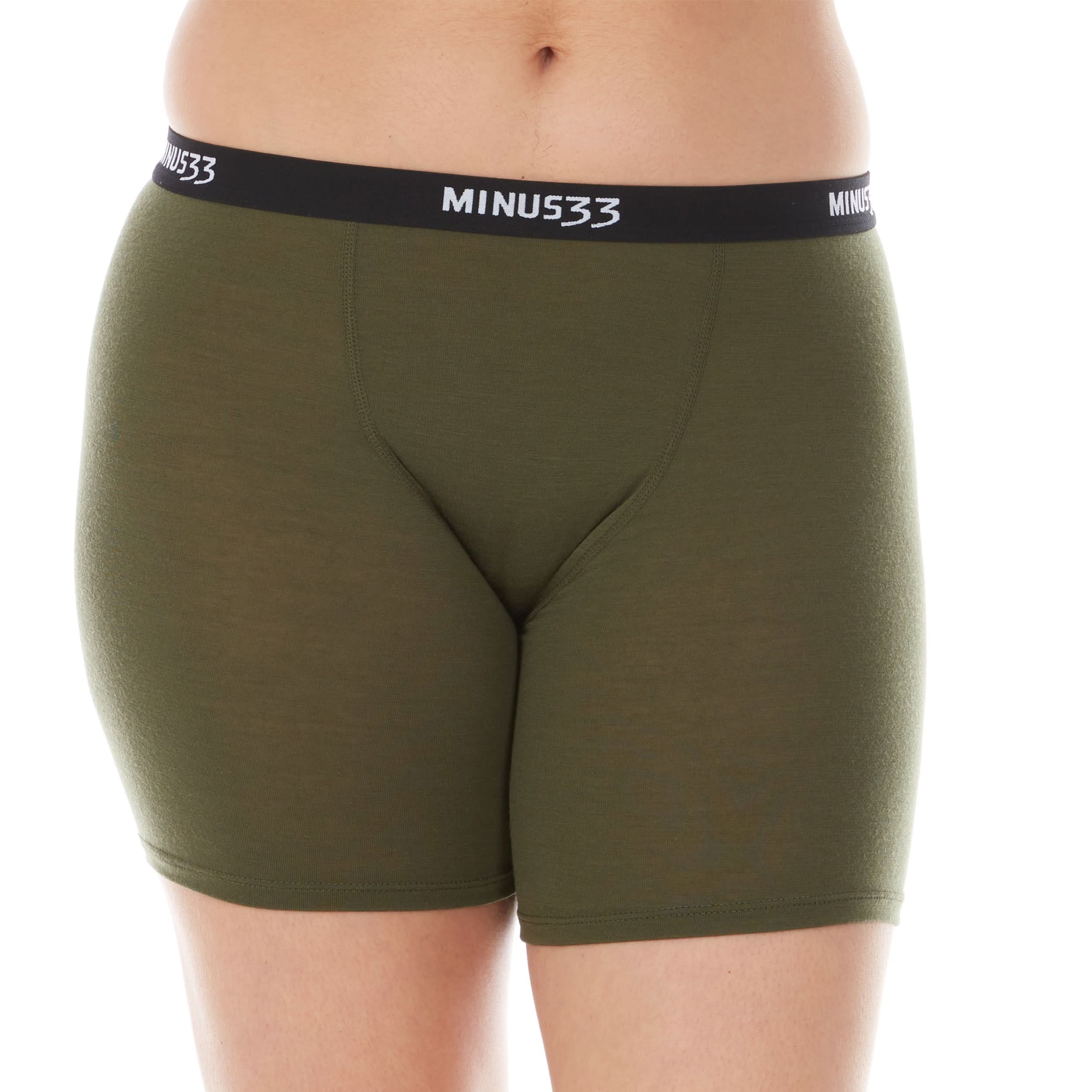 Women's Merino Wool Micro Boxer Briefs – Mid Rise Athletic Base Layer