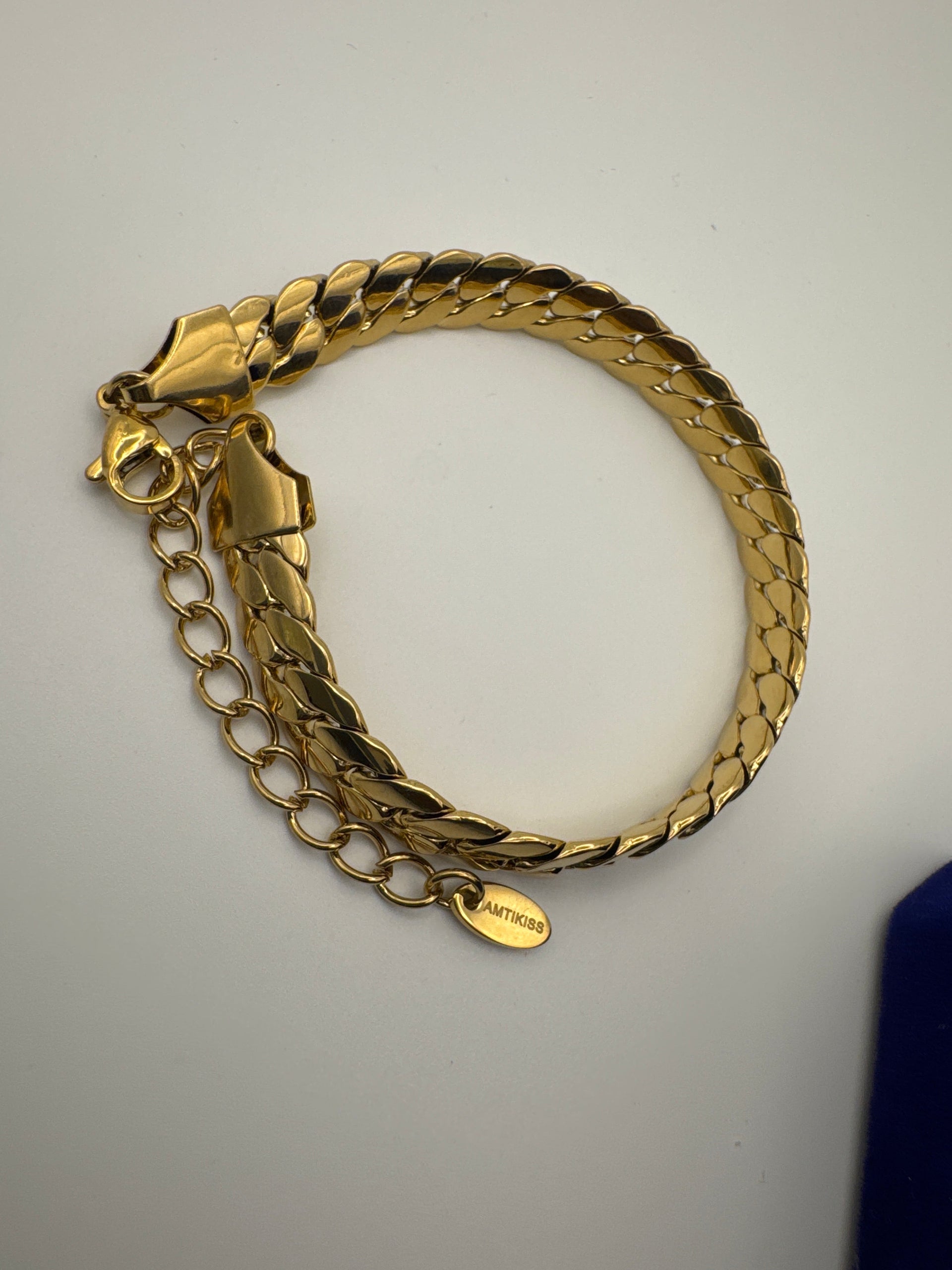 Hypoallergenic Gold Chain Bracelet - Nickel Free Stainless Steel Jewelry for Sensitive Skin