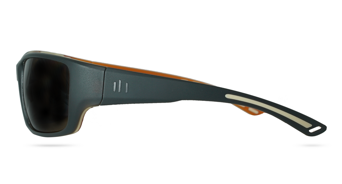 Yosemite Polarized Sunglasses in Orange Brown with Brown Lens - Image 2