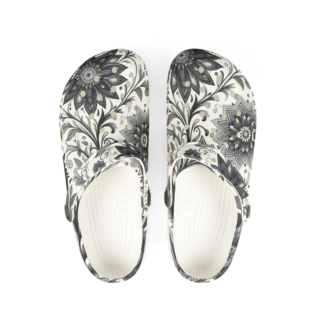 Unisex floral pattern EVA foam clogs for garden or beach wear