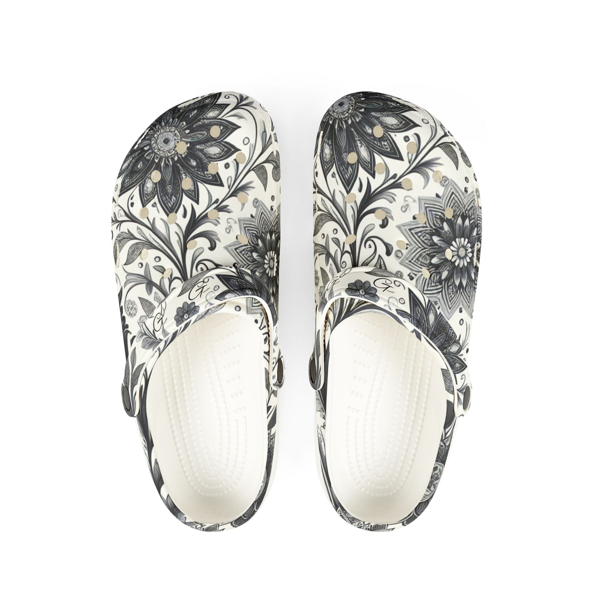 Unisex floral pattern EVA foam clogs for garden or beach wear