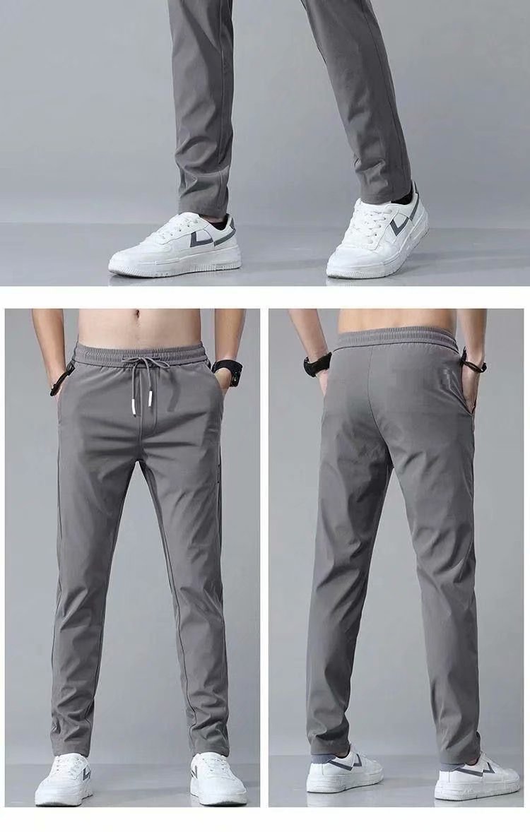 Men's Straight Leg Sweats - Lightweight, Casual, Korean-Inspired