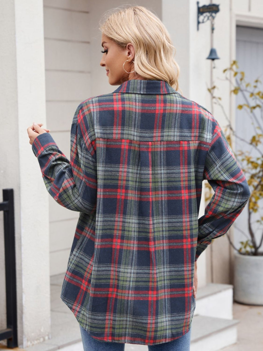 Mandy Plaid Button Up Long Sleeve Shirt | Women's