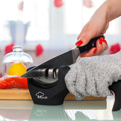 Diamond Tungsten Steel kitchen knife sharpener with detachable cleaning design