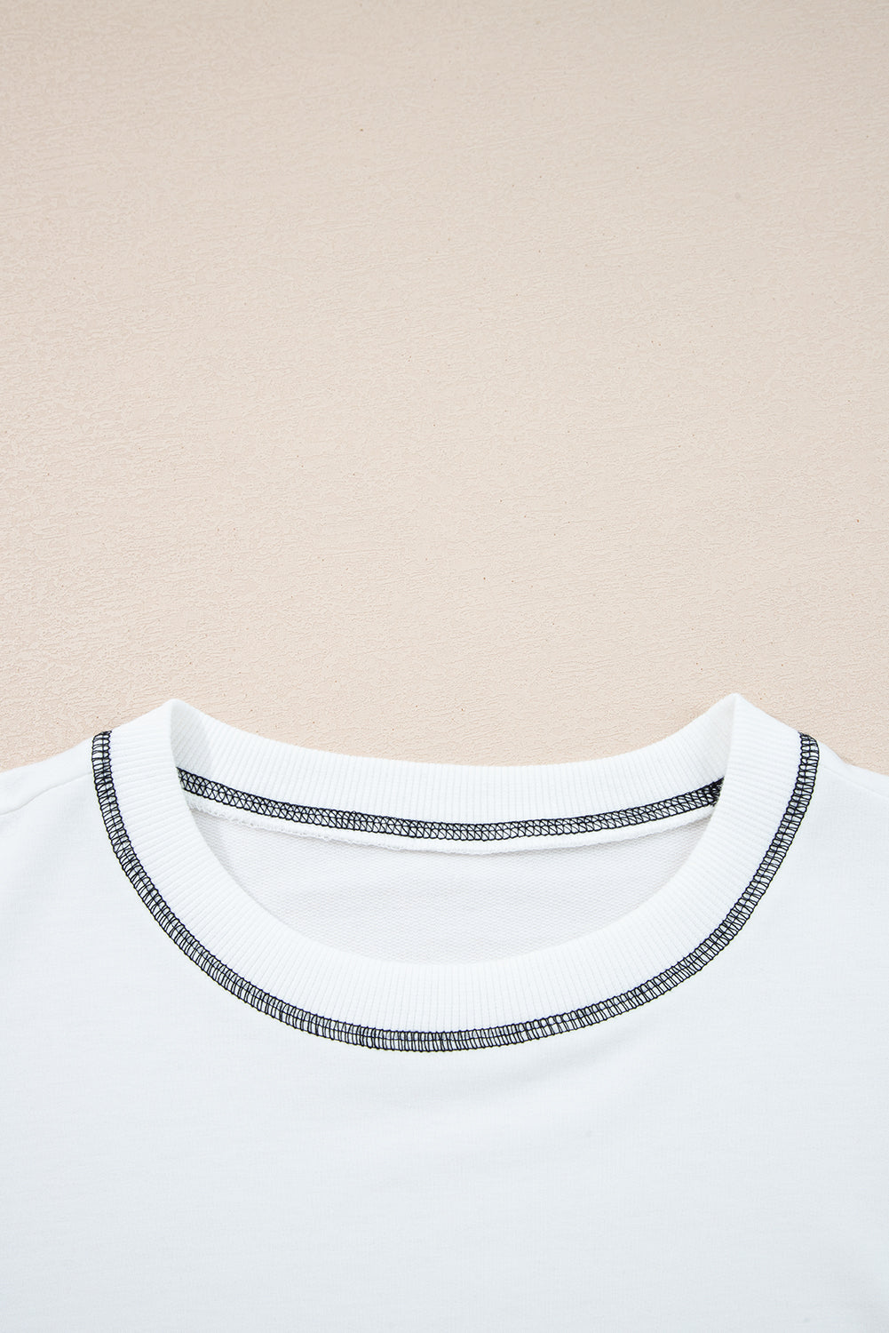 Clare Contrast Stitching Oversize Sweatshirt