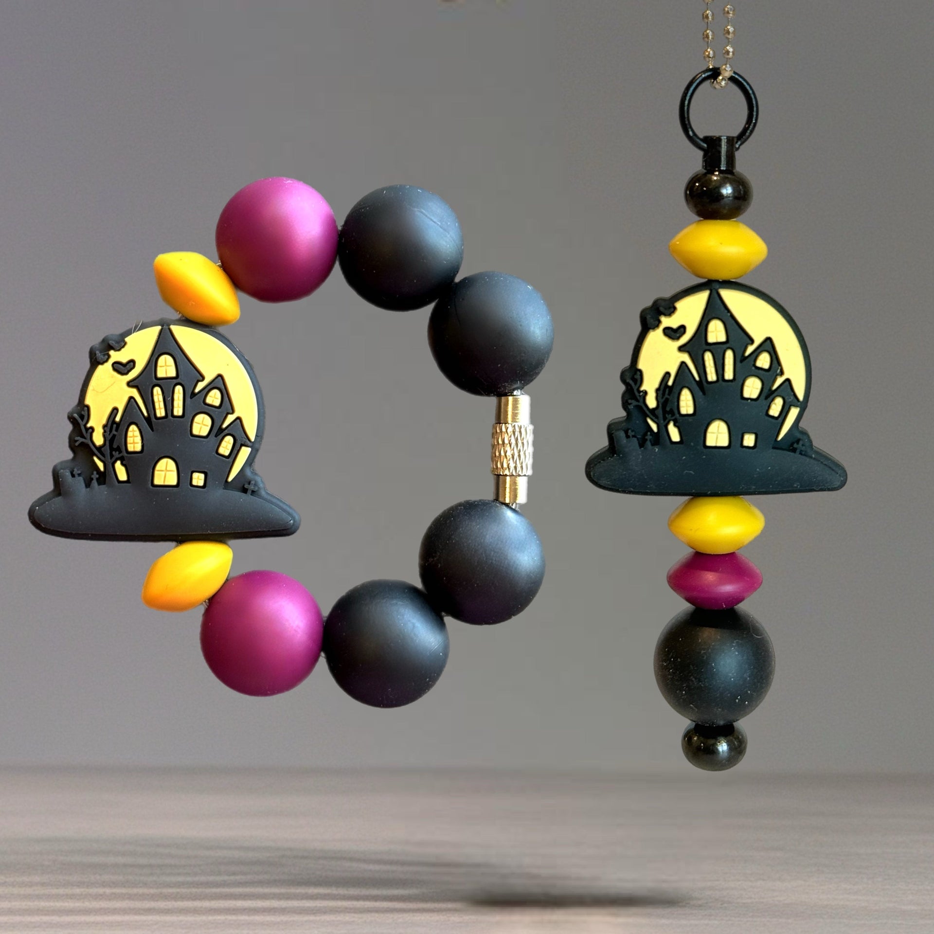Haunted House Charm - Tumbler Handle Charm