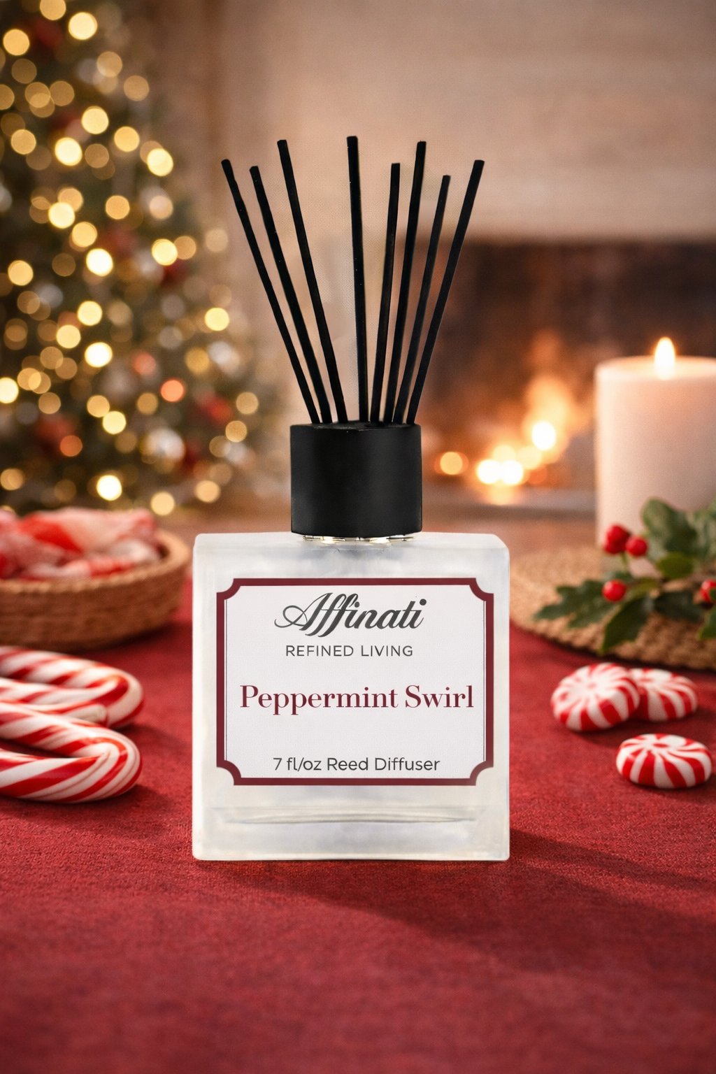 Peppermint Swirl Reed Diffuser