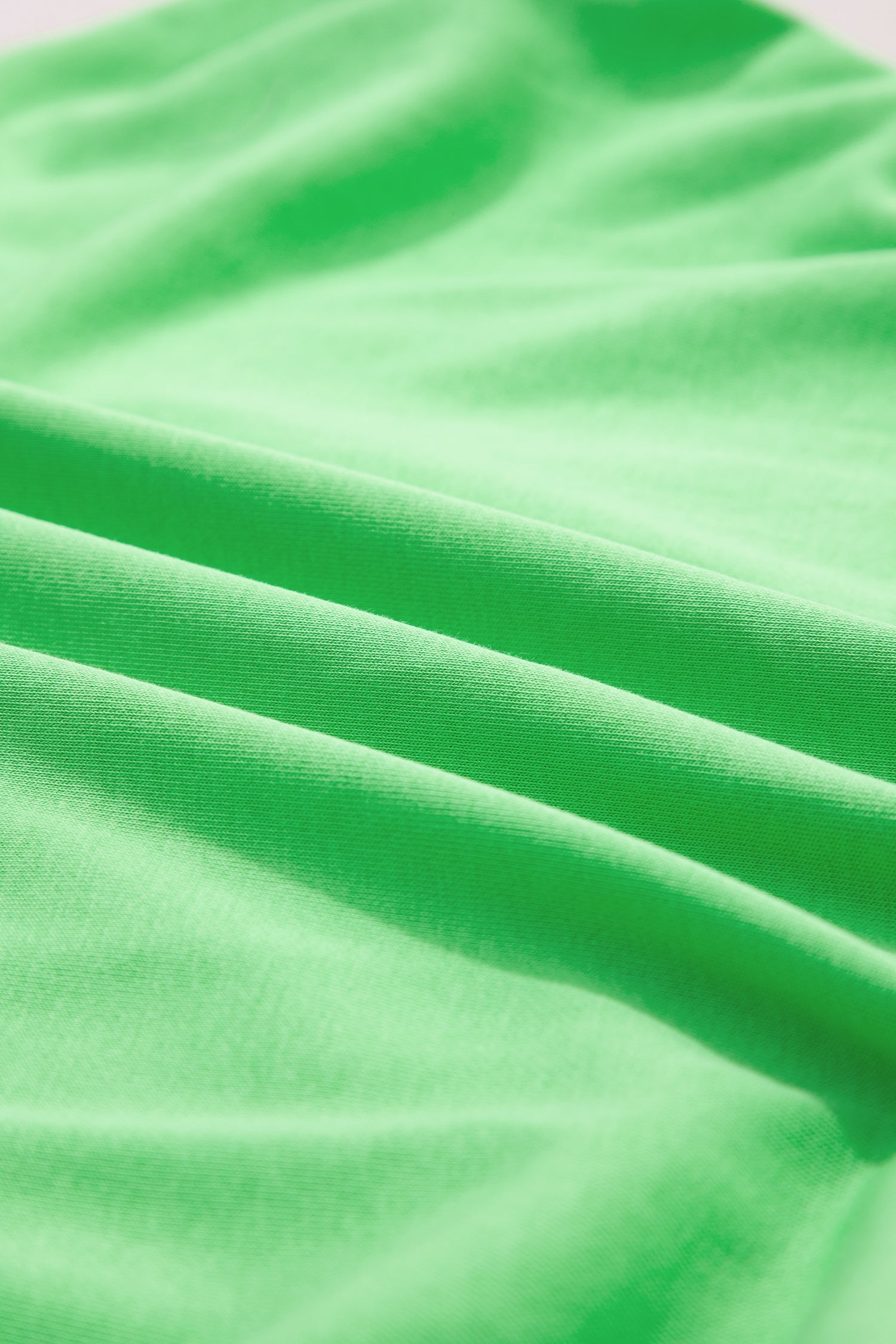 Lime Green Puffy Loose Top & Drawstring Shorts Loungewear Set