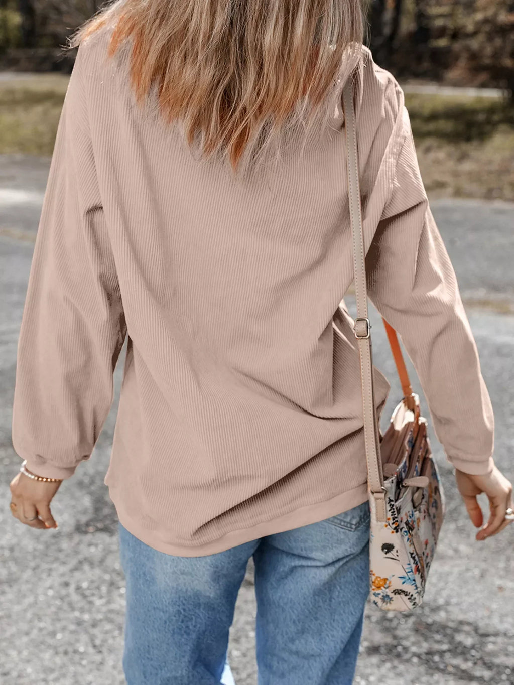 Halloween Pumpkin Drop Shoulder Sweatshirt