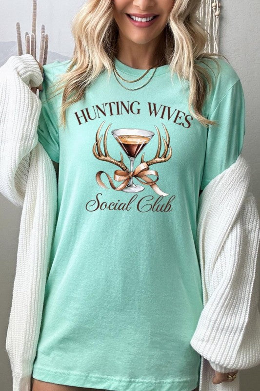 Hunting Wives Social Club Graphic Tee | Cotton Crew Neck