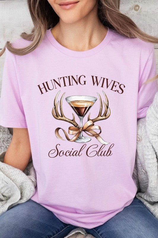 Hunting Wives Social Club Graphic Tee | Cotton Crew Neck