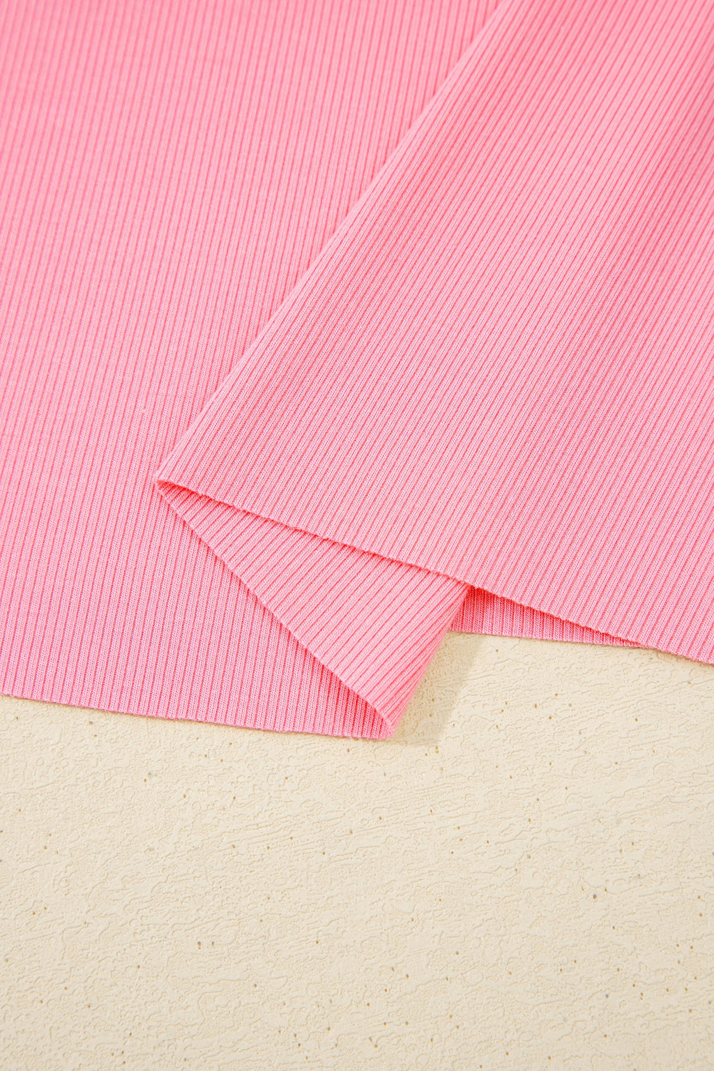 Pink Slim Knit Tank Top and Skort Two-Piece Athleisure Set