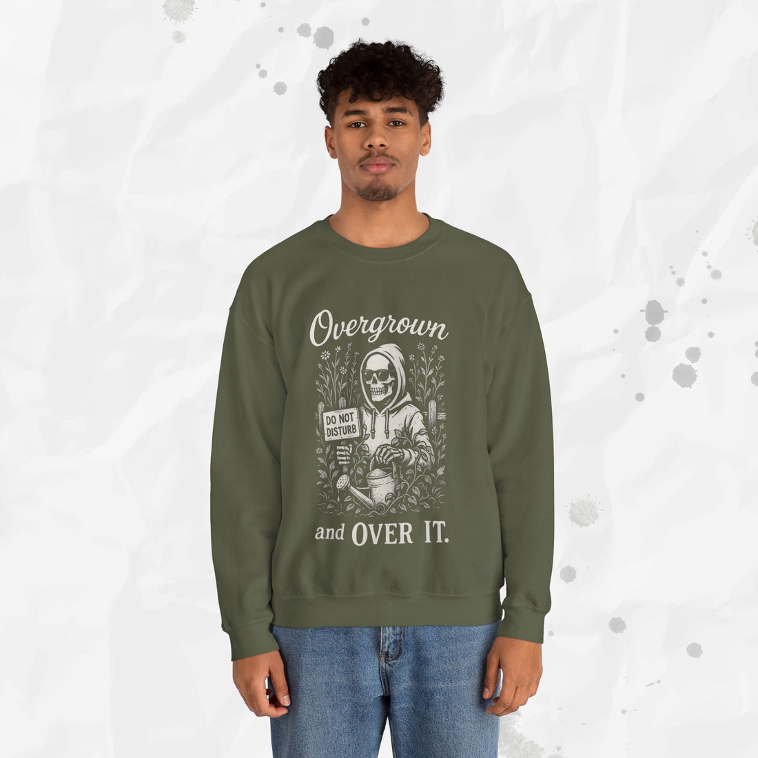 Overgrown and Over It - Crewneck Sweatshirt