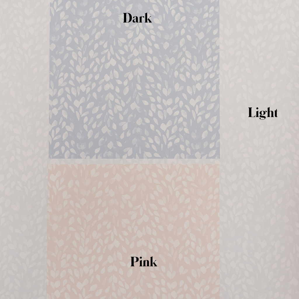 Serena Floral Removable Wallpaper in Pink, Blue, and White