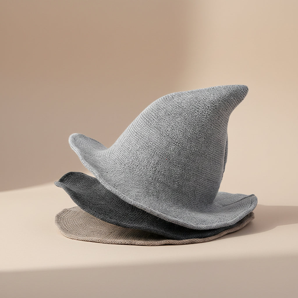 Women's Wool Wizard Hat Wide Brim Halloween Costume Accessory - Image 2