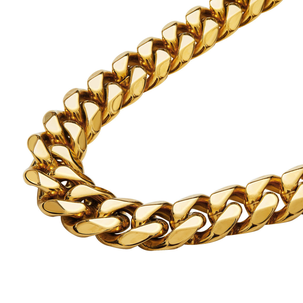 Stainless Steel Cuban-Link Mens Necklace