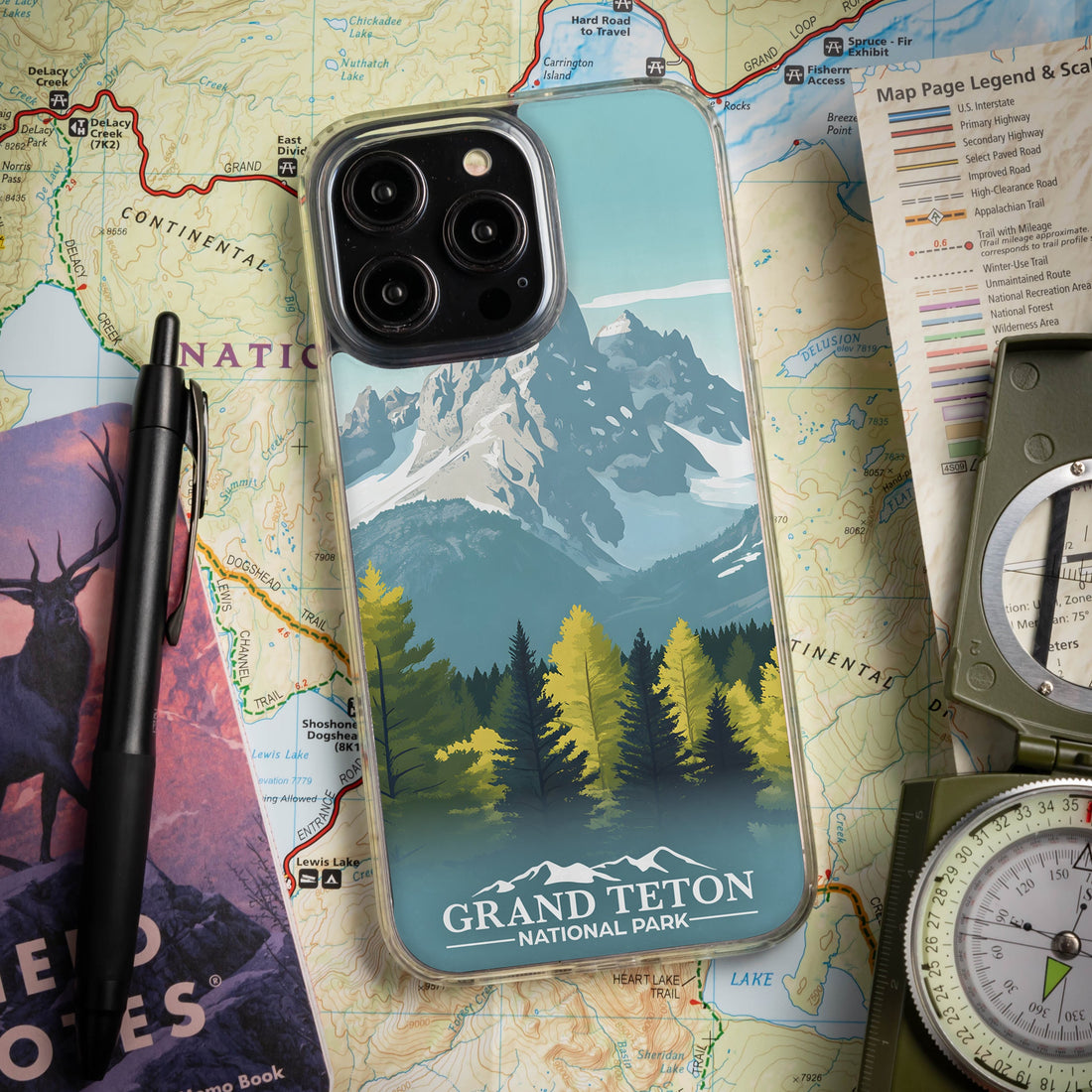 National Parks Grand Teton HD Apple iPhone 12 Series Mag-Safe Phone Case