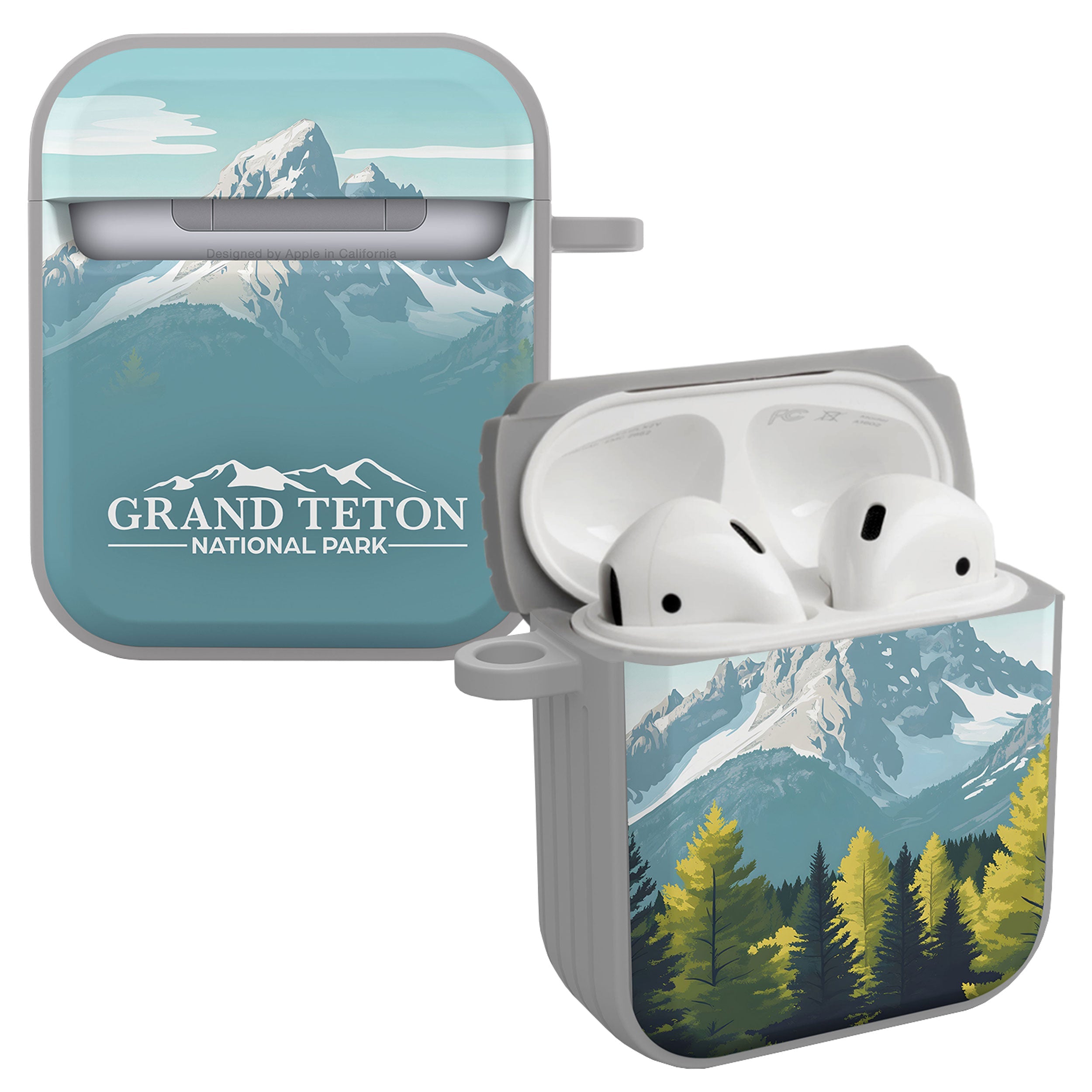 National Parks Grand Teton HDX Apple Airpods Gen 1 & 2 Case Cover