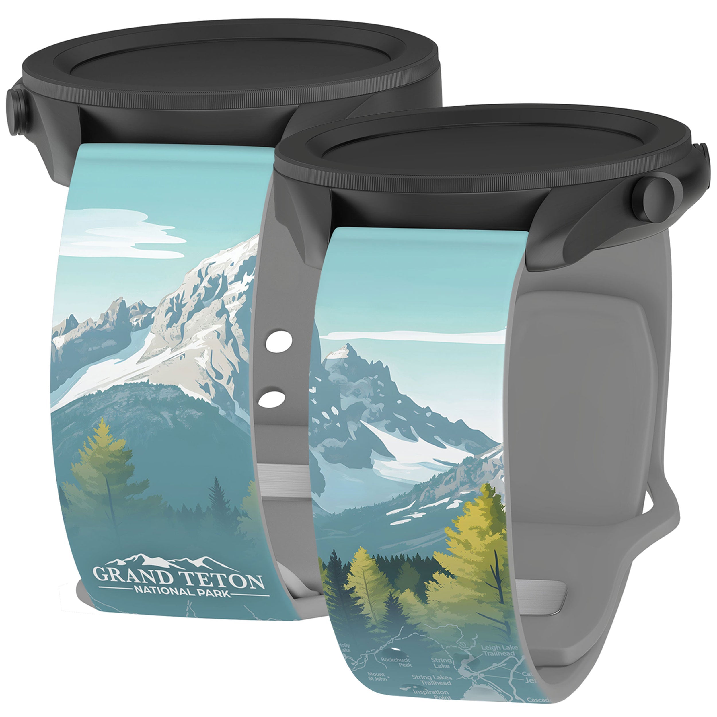 National Parks Grand Teton HD  Watchband for Samsung, Garmin, Fossil, and More