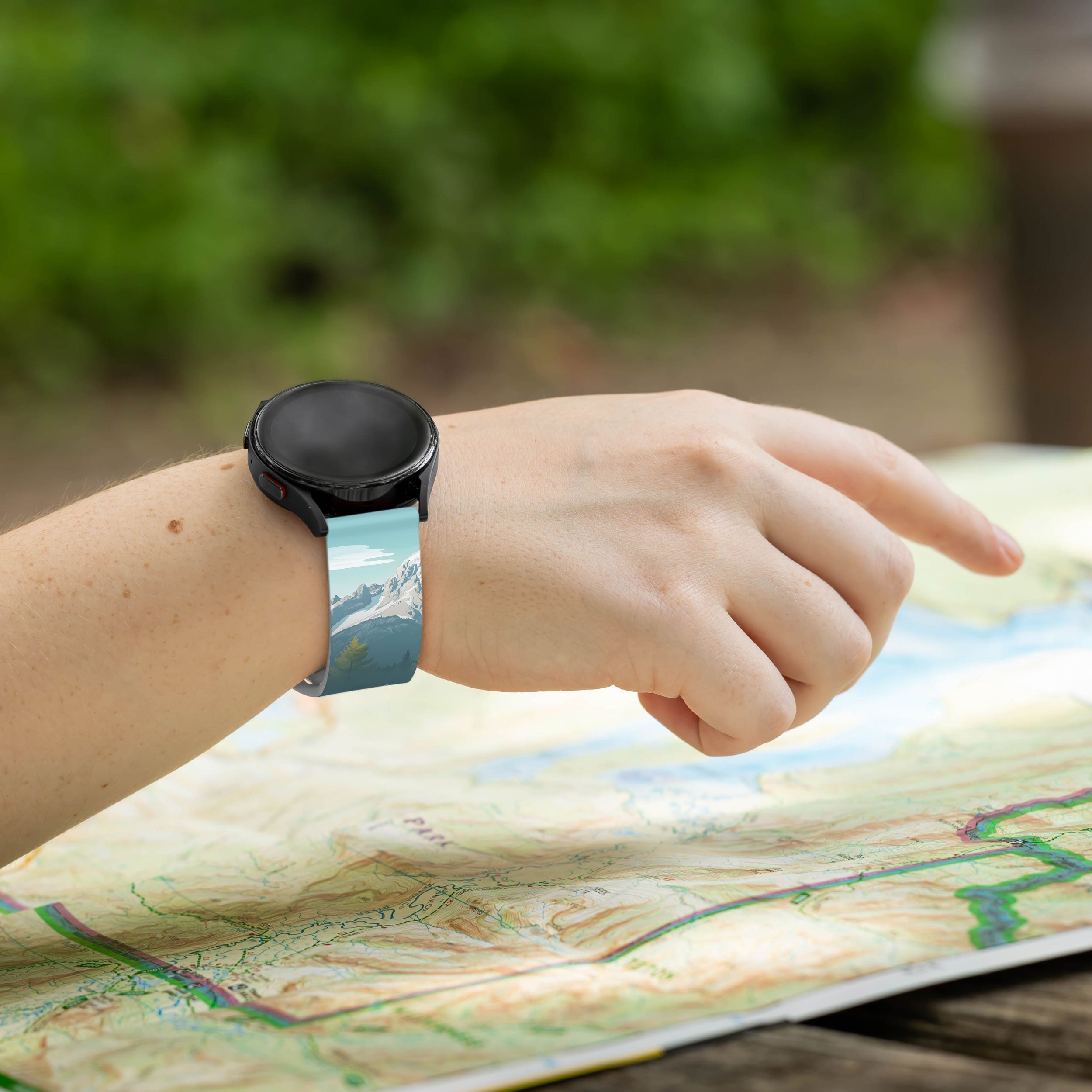 National Parks Grand Teton HD  Watchband for Samsung, Garmin, Fossil, and More