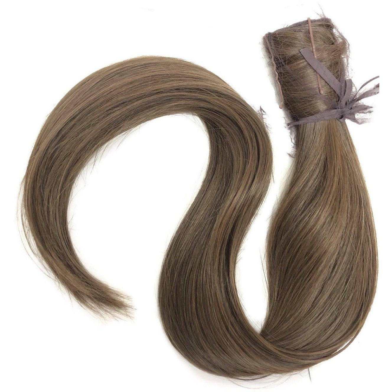 25" Straight Wrap-Around Ponytail Extension Heat-Friendly Synthetic