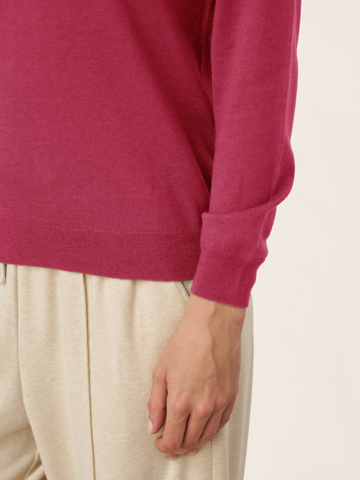 100% Extra-Fine Merino Wool Essential Crew Neck Knit Sweater BRIDGET