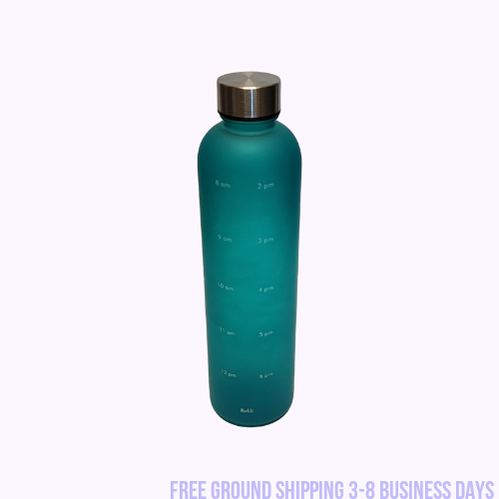 Motivational Time Marker Water Bottle 32 oz. Ship from USA