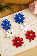 Skyler Flowers Stud Dangle Earrings