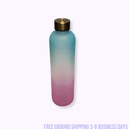 Motivational Time Marker Water Bottle 32 oz. Ship from USA