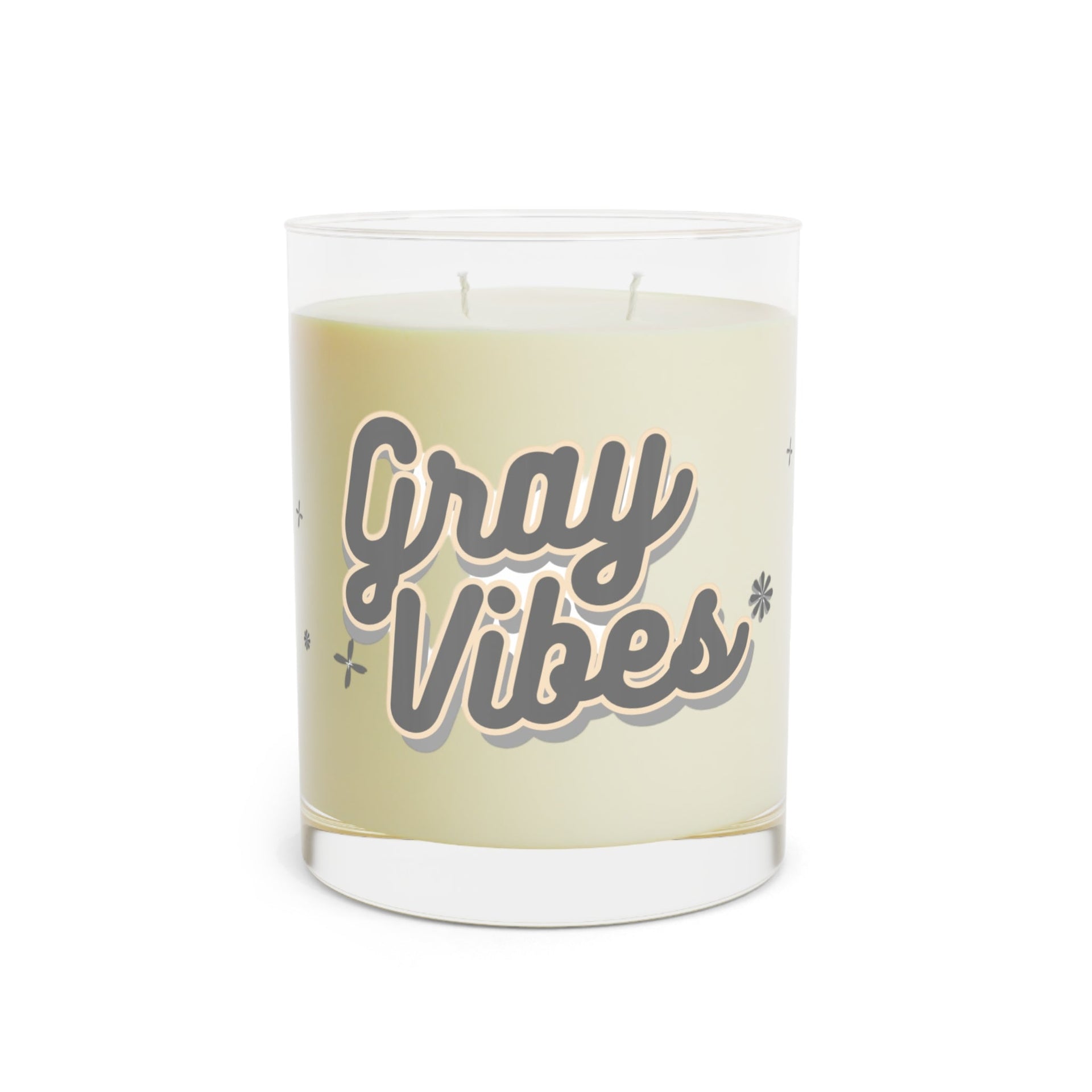 White Tea & Fig Scented Soy Candle in Minimalist Glass, 11oz