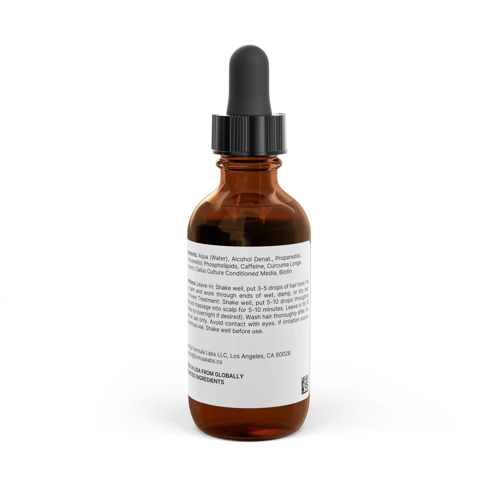 Hair Growth Tonic Serum with Biotin, Caffeine & Turmeric, 2oz