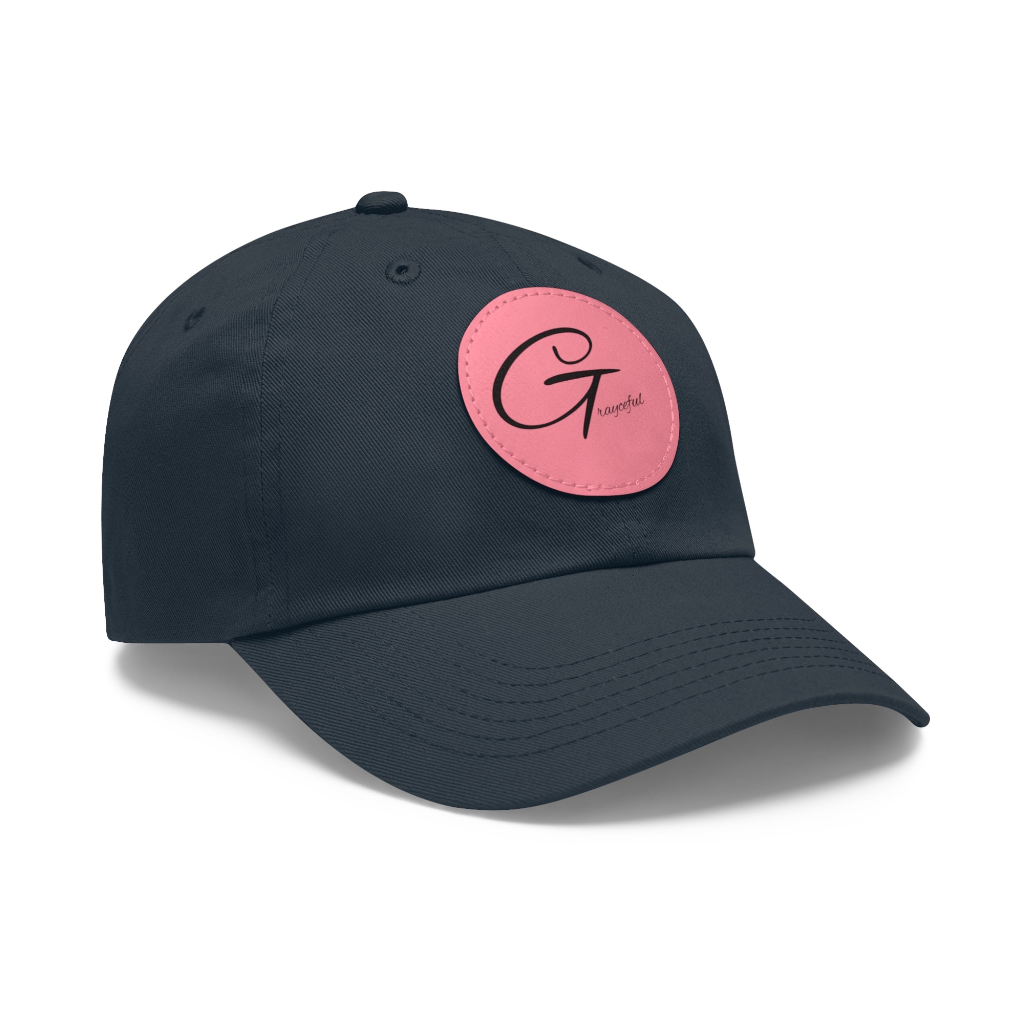 Unstructured Cotton Baseball Cap with Minimalist Leather Patch