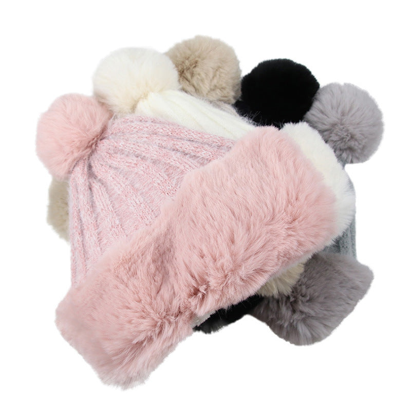 Women’s Winter Mongolian Hat Plush Faux Fur Warm Fashion Cap