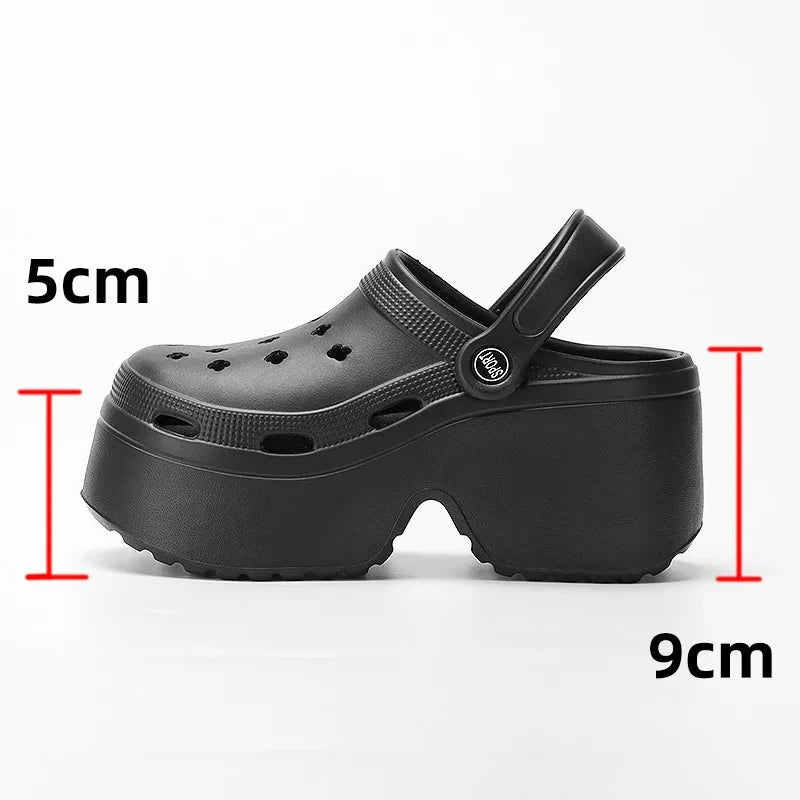 Women's Chunky Platform EVA Sandals - Slip-On Clogs