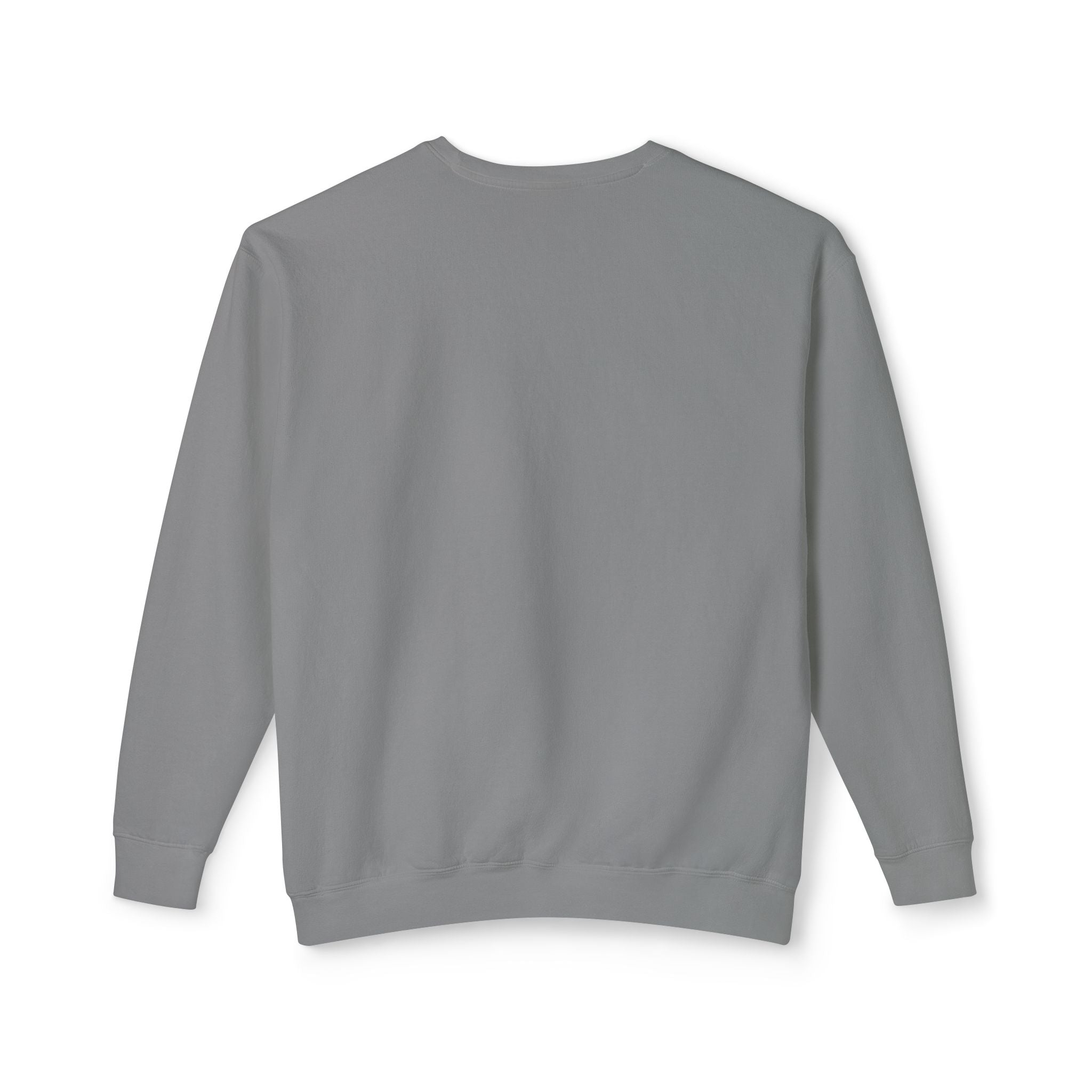Unisex Lightweight Crewneck Sweatshirt in Charcoal and Cream