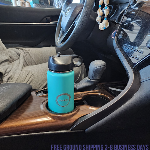 Aqualeeta 16oz insulated water bottle stainless steel. Ship from USA