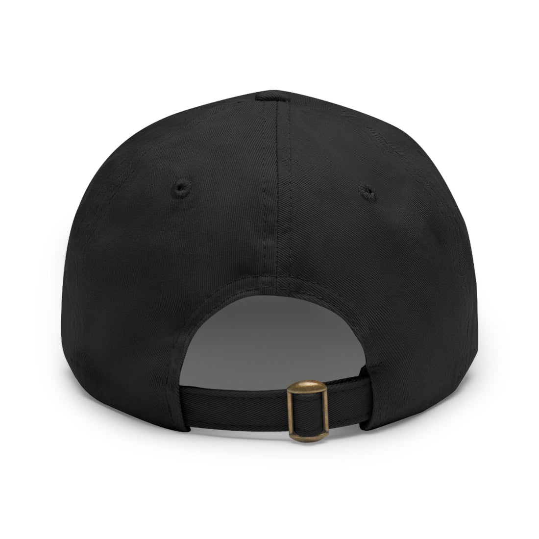 Unstructured Cotton Baseball Cap with Minimalist Leather Patch