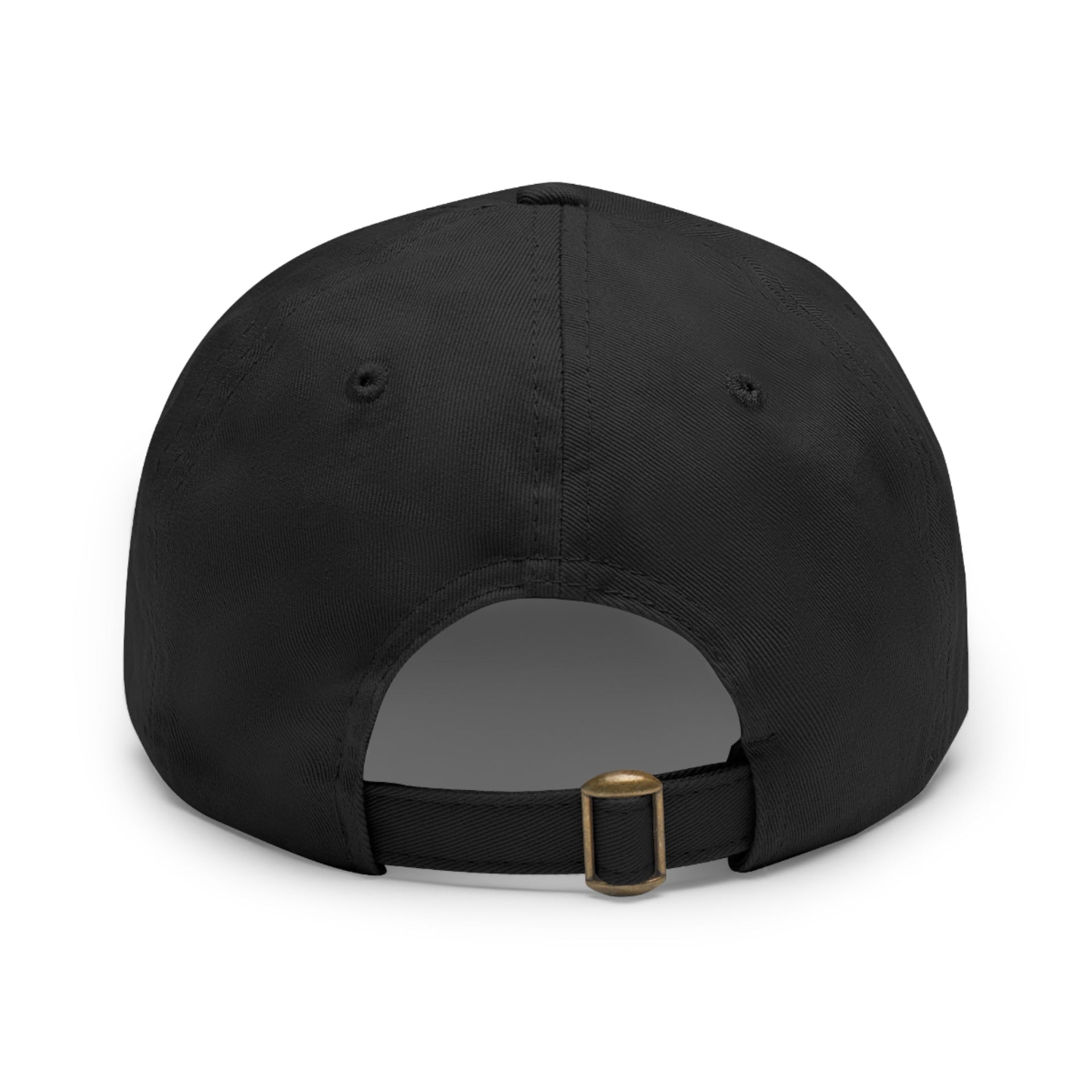 Unstructured Cotton Baseball Cap with Minimalist Leather Patch