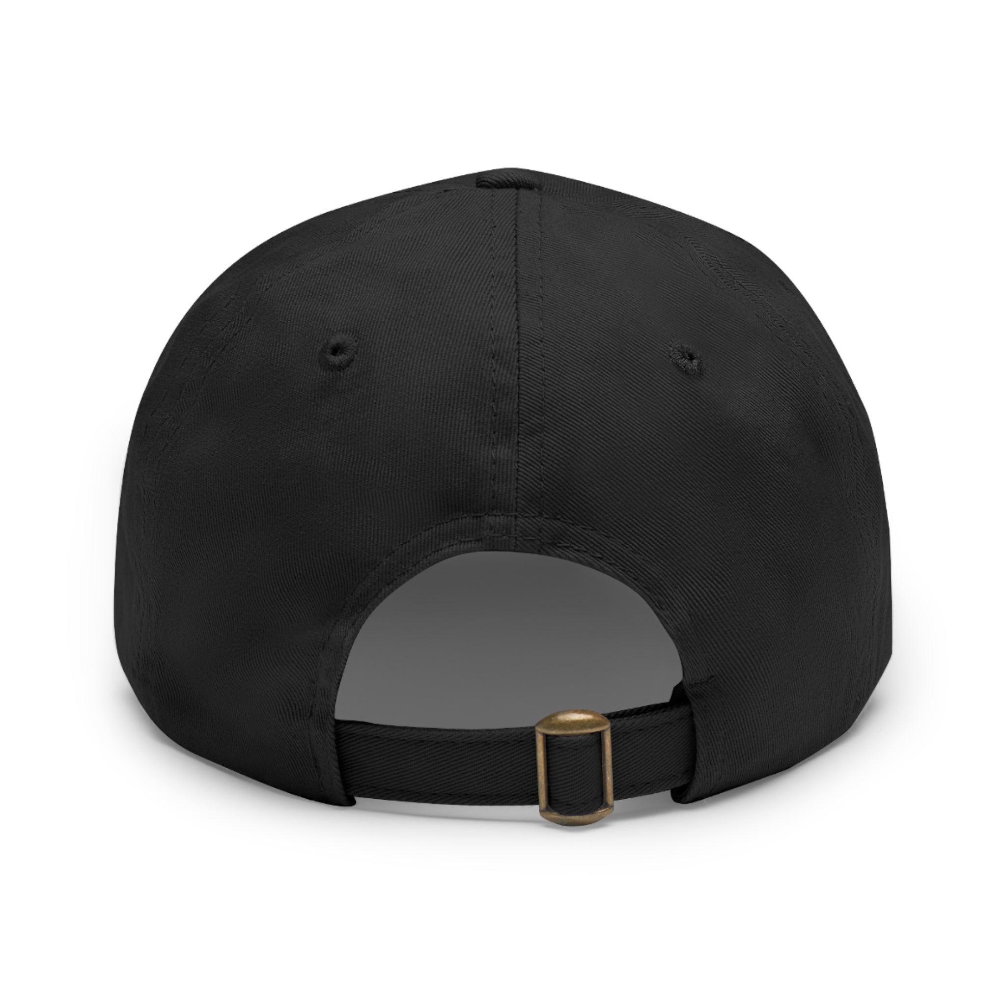 Unstructured Cotton Baseball Cap with Minimalist Leather Patch
