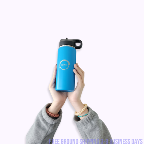 Aqualeeta 16oz insulated water bottle stainless steel. Ship from USA
