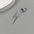 Flat-cut Lightning-shaped Brooch