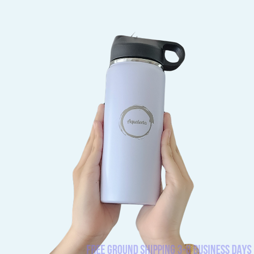 Aqualeeta 16oz insulated water bottle stainless steel. Ship from USA