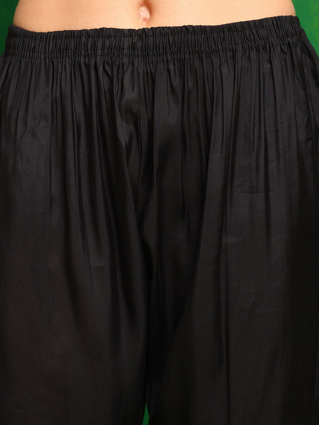 Black Pakistani Embroidered Kurta Set with Dupatta
