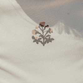 The Printed Bonnet - Zara Embroider Pink