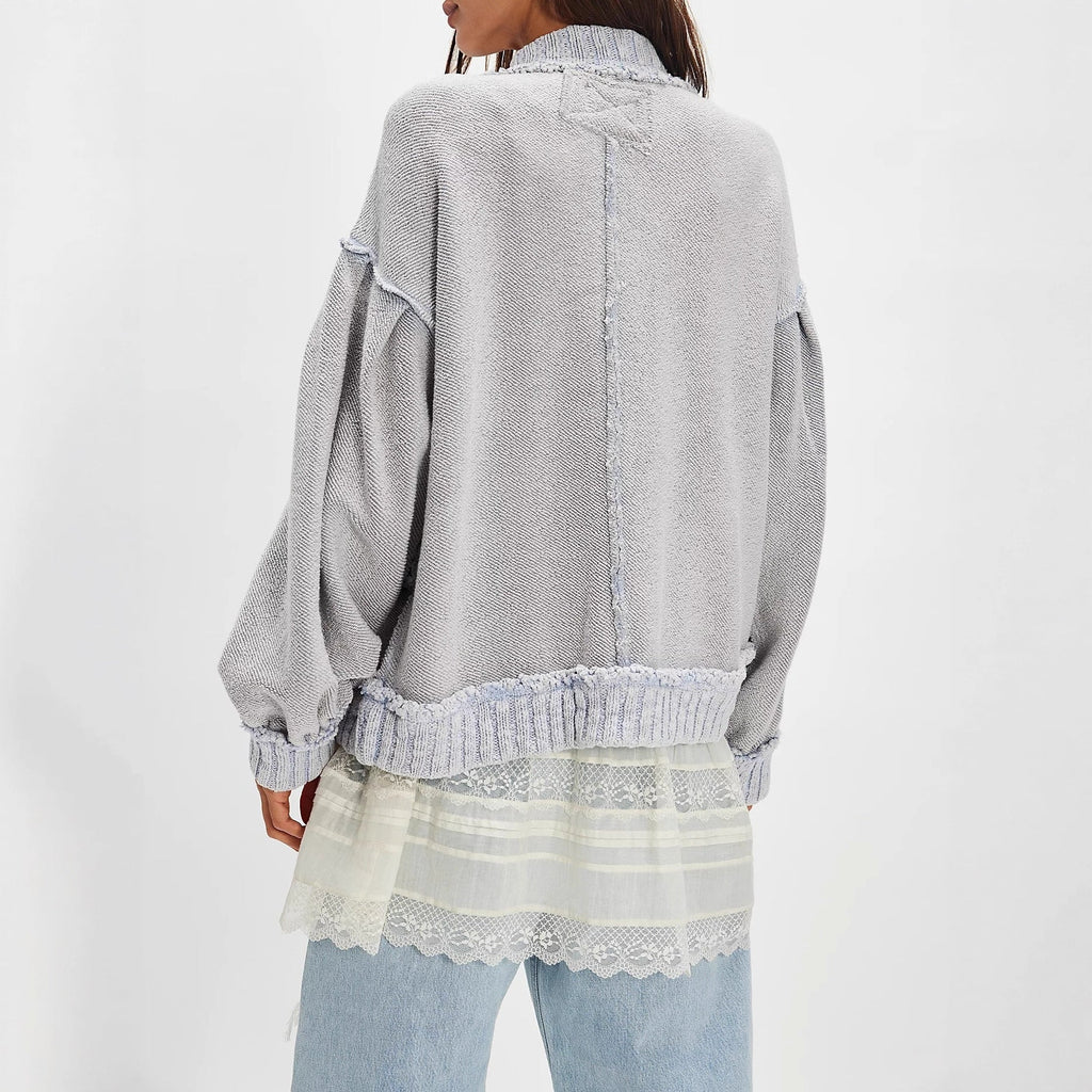Women's Loose-Fit Long-Sleeve Knit Cardigan Coat