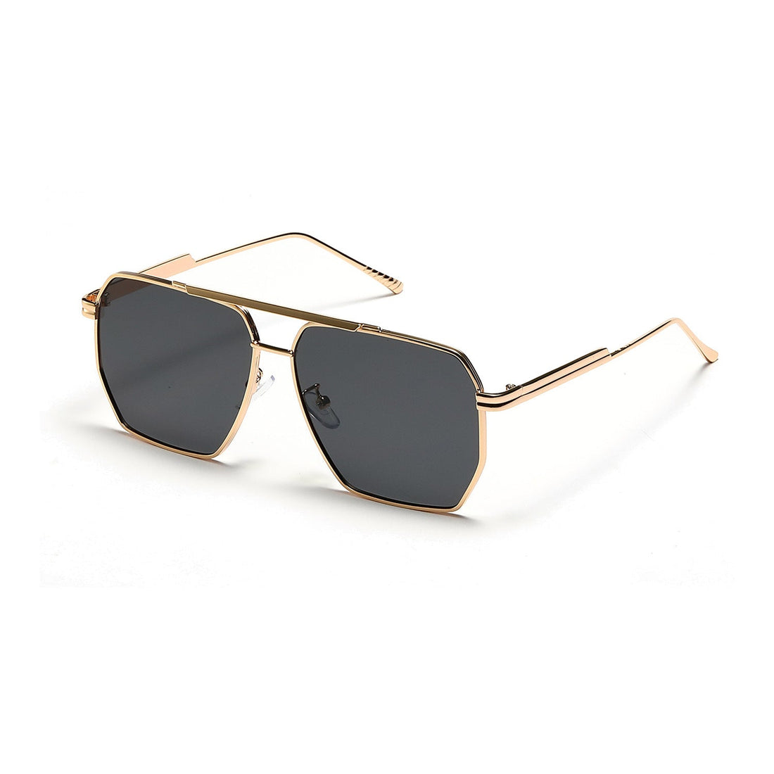 Double Beam Large Frame Sunglasses Retro Modern Eyewear